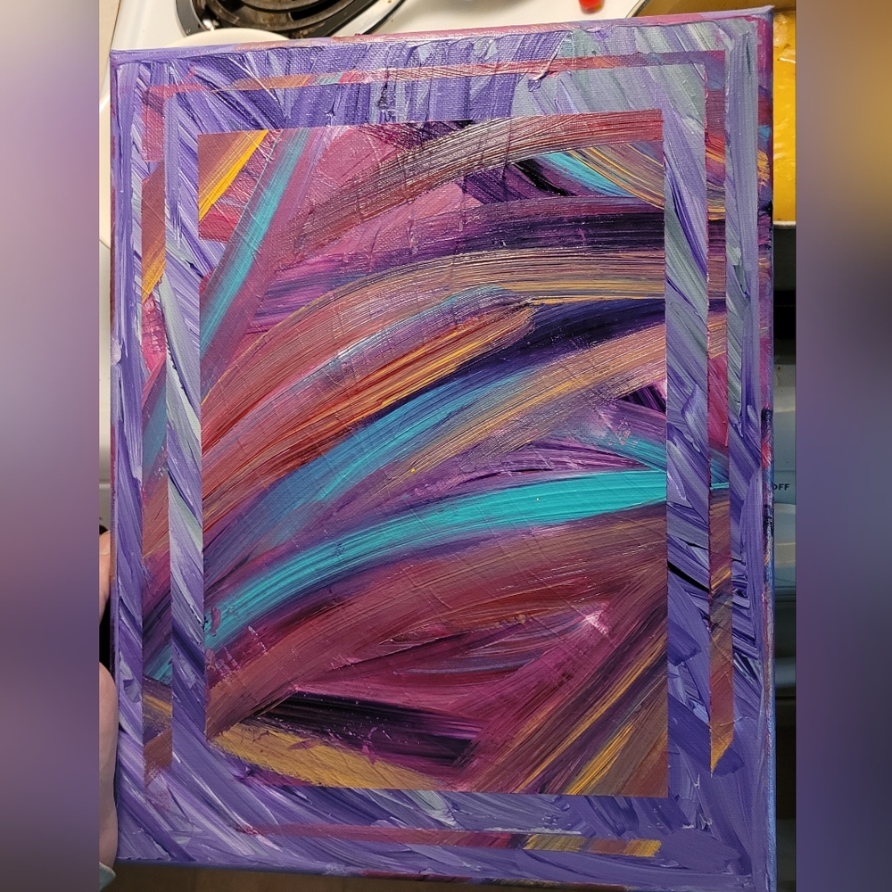 Original Artwork * Abstract Painting * ACRYLIC ON CANVAS Stretched on wood frame